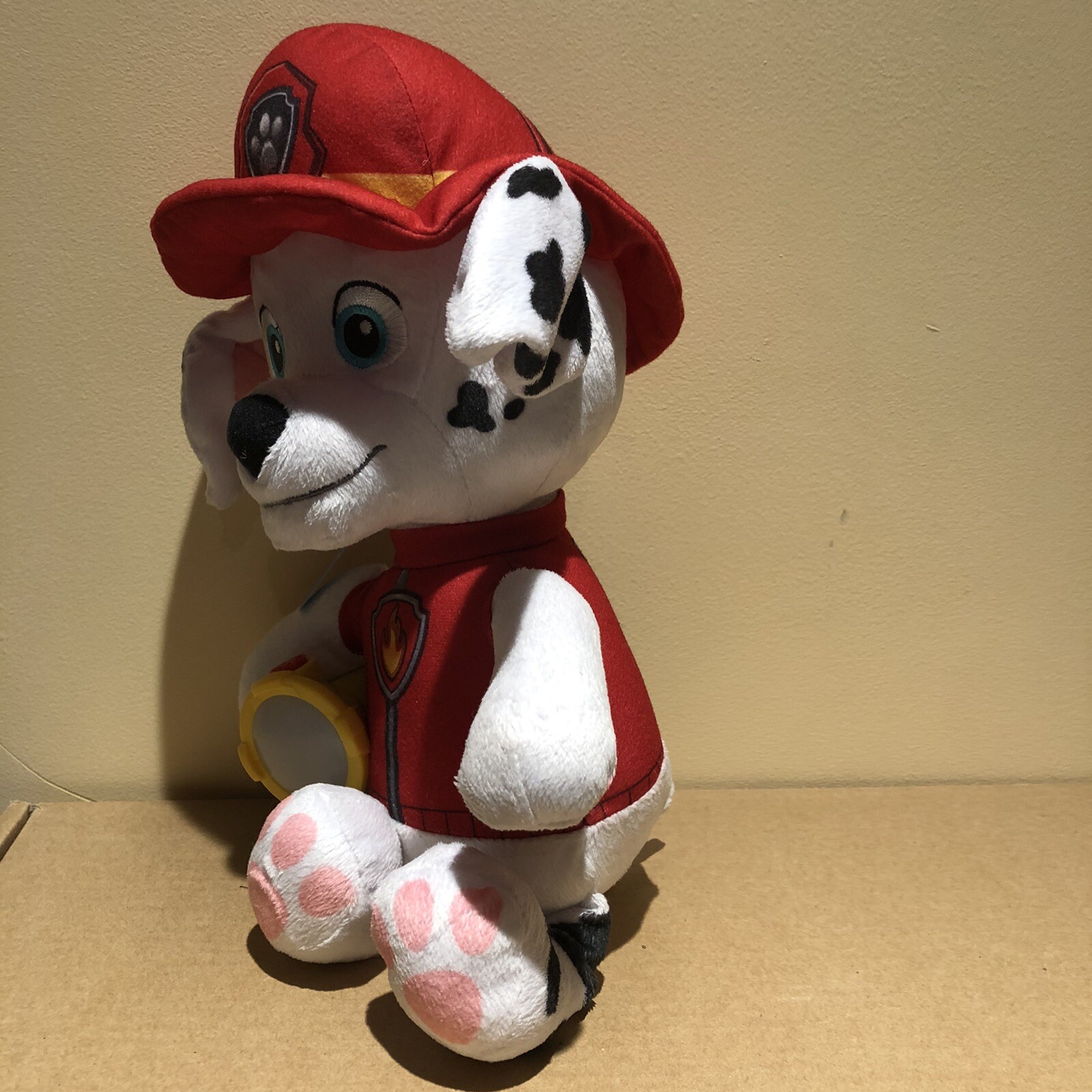  Paw Patrol Snuggle Up Plush with Flashlight And Sounds Toy - Marshall Puppy 