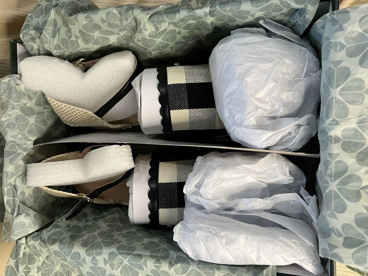 NEW Kate spade NY Black And white Bonnie Flats Size 8.5 B NEW Kate spade NY Black And white Bonnie Flats Size 8.5 B