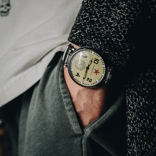 Reloj militar vintage soviético Molnija Komandirskie matrimonio mecánico reloj para hombres - Imagen 4 de 4