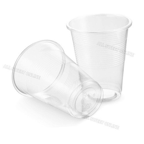 200pcs Plastic Cups 200ml 7oz Reusable Clear Drinking Water Cup Party Easy Grip - Picture 5 of 12