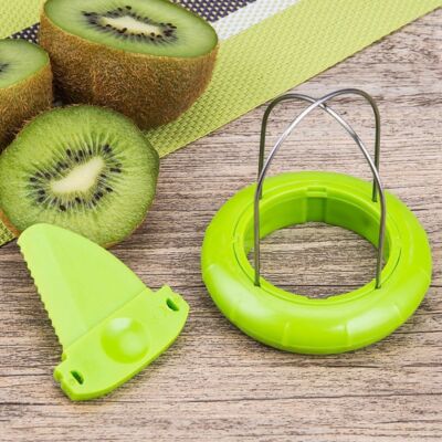 Detachable Stainless Steel Scooper Slicer Fruit Peeler Kiwi Cutter Pitter eBay