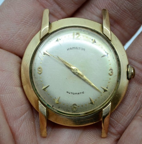 Personalisierte 1956 HAMILTON Armbanduhr HYL Swiss Automatikwerk 35mm Vintage - Bild 19 von 24