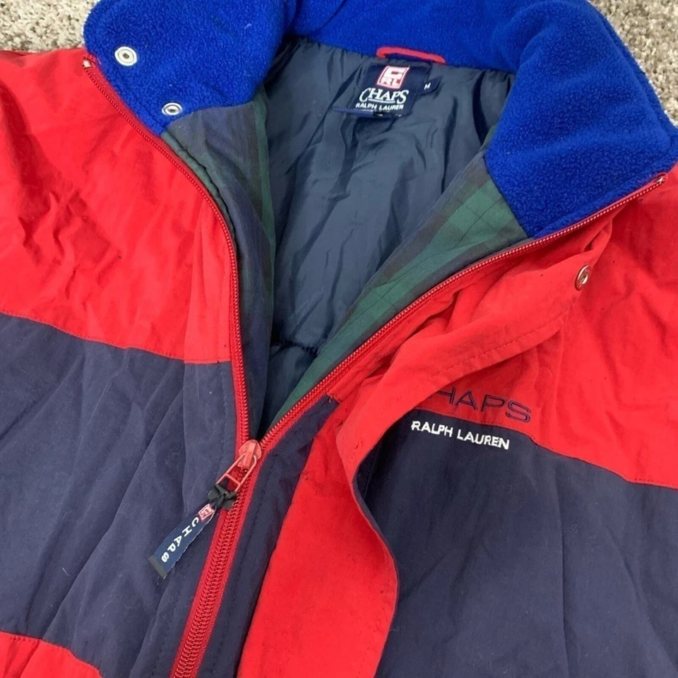 Vintage Chaps Ralph Lauren puffer Coat Sz medium - Image 3 of 4