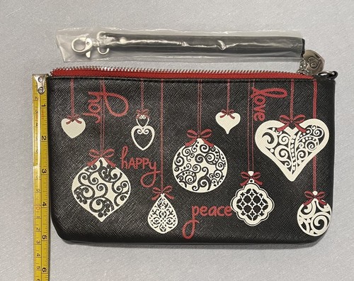 Brighton Armband Holiday Joy Love Peace Ornamente schwarz rot weiß neu ohne Etikett - Bild 3 von 5