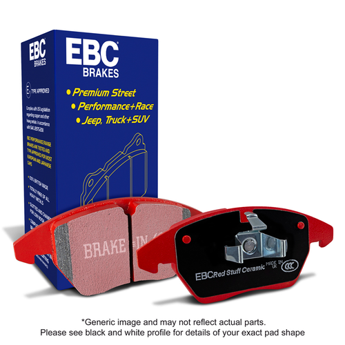 EBC Redstuff Ceramic Low Brake Pads For 2011-2014 Audi TT RS 2.5 Turbo #DP32070C - Foto 3 di 9