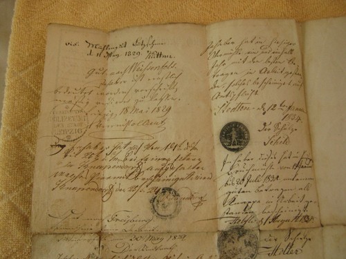 Passport Old Circa 1820 Original - Picture 5 of 8
