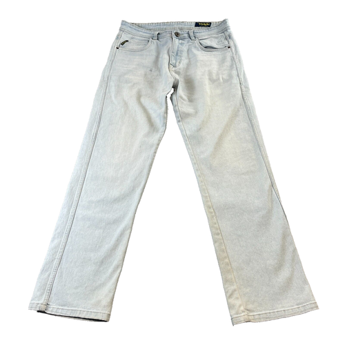 Pantalones de mezclilla para hombre Wrangler relajados pierna recta lavado a la piedra cremallera algodón W32 L32 - Imagen 1 de 16