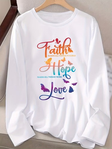 Jesus Cross Bible Verse Polyester Women's T-Shirt Christian Gift - Picture 188 of 228