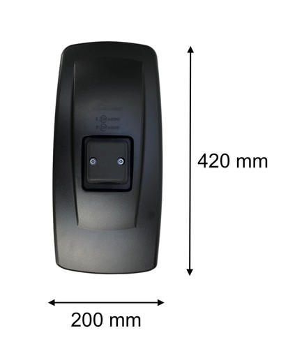 2-segmentowe lusterko zewnętrzne 420x200 mm R1200 i uchwyt lusterka do ciężarówki ciągnika koparki - Zdjęcie 7 z 7