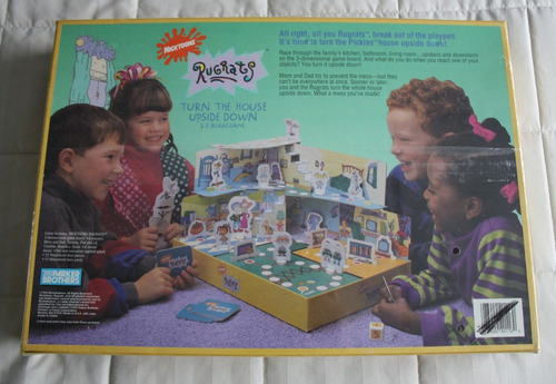 Rugrats 1992 3D Board Game Turn the House Upside Down Factory Sealed Complete - Picture 21 of 24