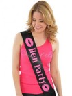 Hen Party Sash Party Hen Do Girls Night Bachelorette Bridal Shower Black Pink !
