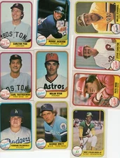 1981 Fleer Baseball HOF Stars Avg ex-nrmt- 33% off 4