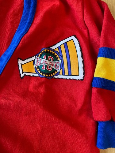 HANG TEN USA MADE COLORBLOCK CARDIGAN VARISTY GIRLS SZ S - Picture 2 of 7