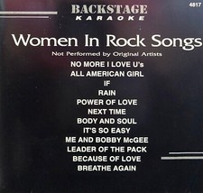 4817 WOMEN ROCK BACKSTAGE KARAOKE CDG LOT VA