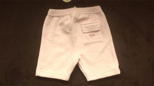 BNWT Baby Girl 0-3 months pastel pink towelling long(ish) shorts Mothercare - Picture 3 of 4