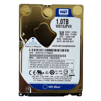 Western Digital 1TB WD10JPVX 5400 RPM SATA Hard Disk