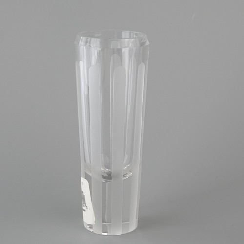 Vera Wang by Wedgwood Double Shot Glass Bud Vase 5.25" W/Stripes Rare - with box - Picture 7 of 19