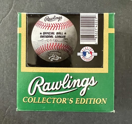 RAWLINGS 1997 JACKIE ROBINSON 50th ANNIVERSARY MLB OFFICIAL BALL & PATCH COMBO N - Picture 10 of 11