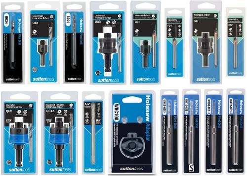 SUTTON HOLESAW ARBORS, PILOT BITS & ADAPTERS FOR BI-METAL+ MULTI-PURPOSE HOLESAW - Bild 1 von 17
