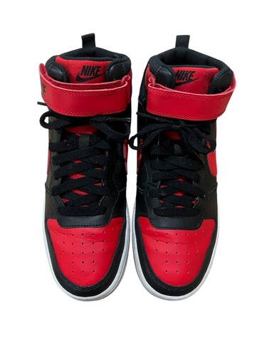 Nike Court Borough Mid 2 CD7782-003 Black University Red (GS) Youth Size 7Y - Picture 6 of 21