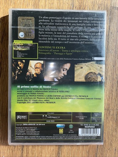 New Sealed Al Primo Soffio Di Vento (At The First Breath Of Wind) DVD PAL Reg 2 - Picture 2 of 3
