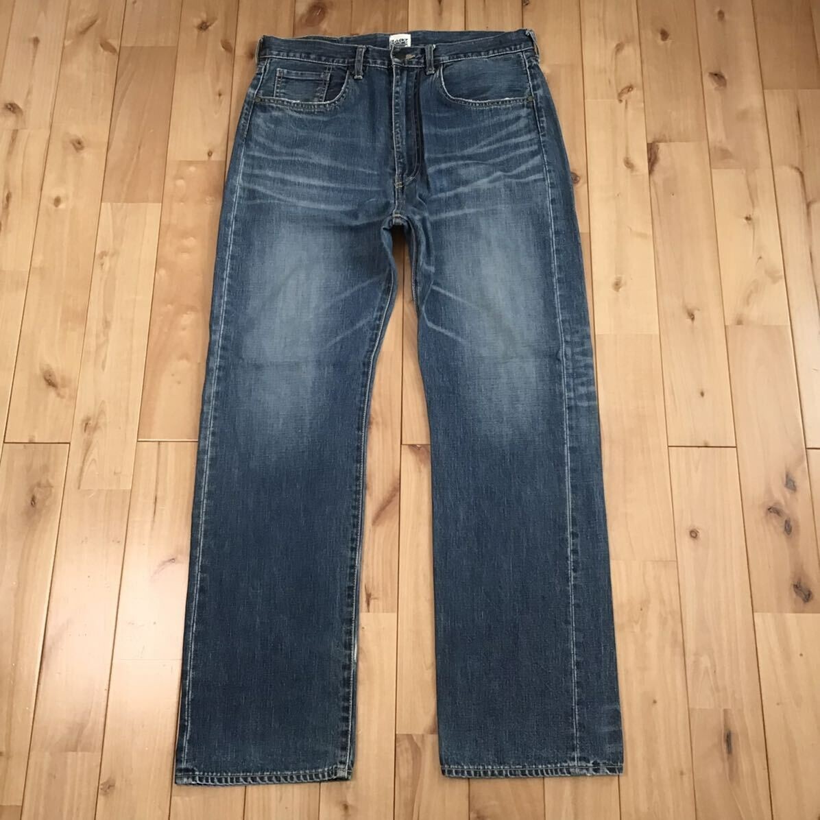 BAPE Logo Denim Pants a bathing ape NIGO Size M | eBay