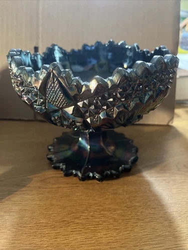 Vintage Fenton Iridescent Carnival Glass Bowl Candy dish
