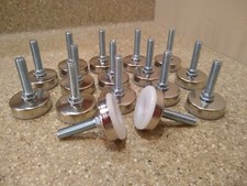 LOT Heavy Duty Adjustable Screw On Threaded Leveler Glides Furniture Foot Feet 
