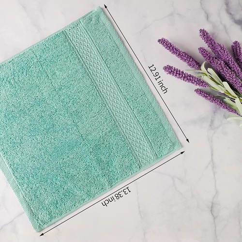 Toallitas para cuerpo y rostro - Juego de toallas de baño absorbentes a granel, hotel 100 % algodón - Imagen 3 de 52