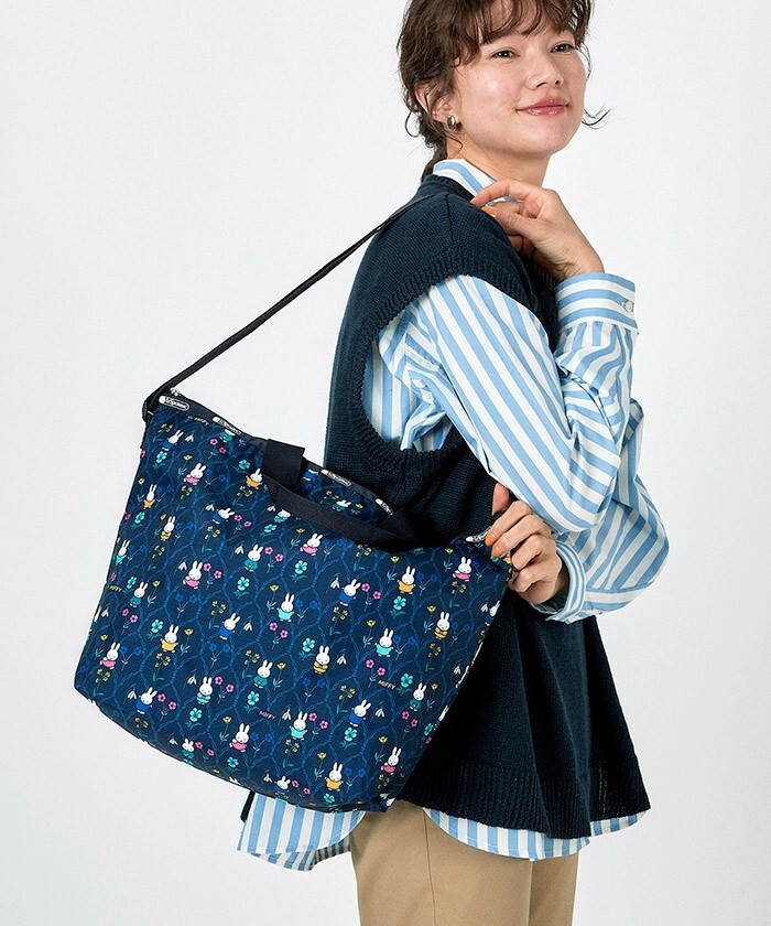 DELUXE EASY CARRY TOTE Miffy Garden Floral Bag LeSportsac Japan New eBay