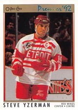 1991-92 O-Pee-Chee Premier #73 Steve Yzerman
