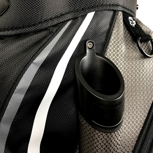 ONYX Spyder Golf Cart Bag 14 Full Length Dividers Cooler Pocket Black Grey White - Picture 5 of 11