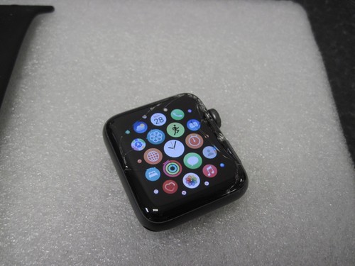 DAMAGED APPLE WATCH SERIES 3 NIKE 42MM ALUMINIUM CASE MQL42B/A A1859 (RN9236) - Picture 4 of 21