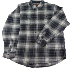 Orvis Big Bear Flannel Shirt Men XL Heavy Weight Cotton Side Pockets NWT NEW