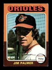 1975 Topps #335 Jim Palmer Orioles VG+ *4c