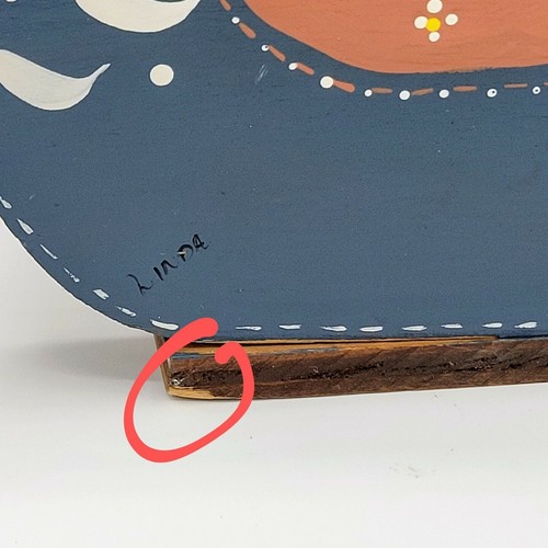 Vintage Chicken Napkin/Mail Holder HandPainted Country Handmade/Handpainted OOAK - Picture 5 of 9