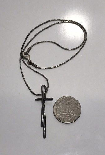 Silpada Sterling 925 Silver Great Impressions Cross Pendant on Snake Chain - Picture 13 of 13