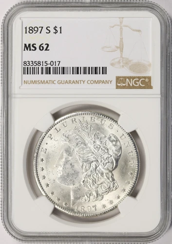 1897-S $1 Morgan Dollar NGC MS62