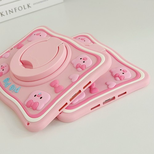 For iPad Air 11 2024/Pro 11/10.9" Cute Cartoon Silicone Handle Stand Strap Case - Picture 132 of 239