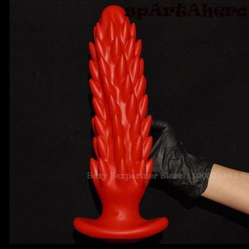 Extra Large Soft Particle Butt Plug Silicone Anal Dildo Big Anus Dilator Sex Toy - Picture 2 of 40