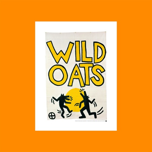 1981 Keith Haring Estate Wild Oats vintage art lithography print poster 90s rare - Picture 2 of 9
