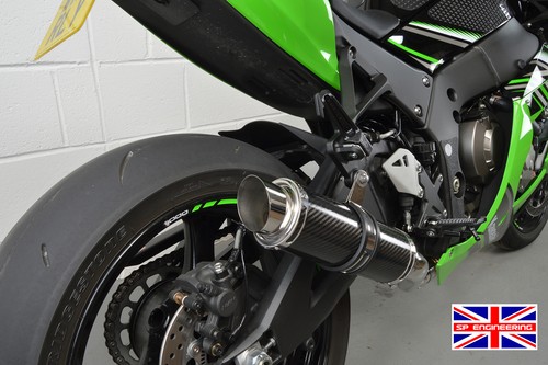 Scarico Kawasaki ZX10R SP Engineering Carbon Stubby Moto GP 2016-2020 - Foto 8 di 11