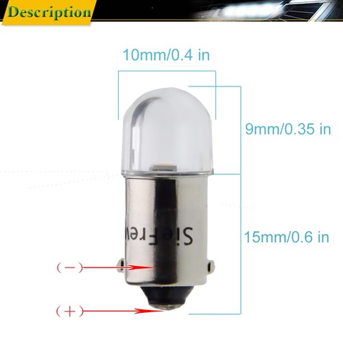 Warmweiß 6V DC 6 Volt BA9S T4W T11 LED Standlicht Innenraumbeleuchtung 4300K - Picture 3 of 8