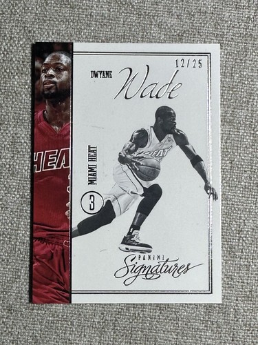 2012-13 Panini Signatures Dwyane Wade #186 Miami Heat /25 - Picture 4 of 8