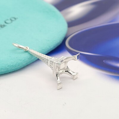 Tiffany & Co. 925 Sterling Silver Eiffel Tower Charm Pendant