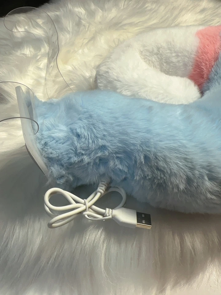Game Genshin Impact Sigewinne Cosplay Props Plush Ears Tail Handmade With Belt  - Image 3 of 4
