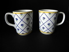 R.B. Bernarda Portugal Purple Flower 2 Mugs