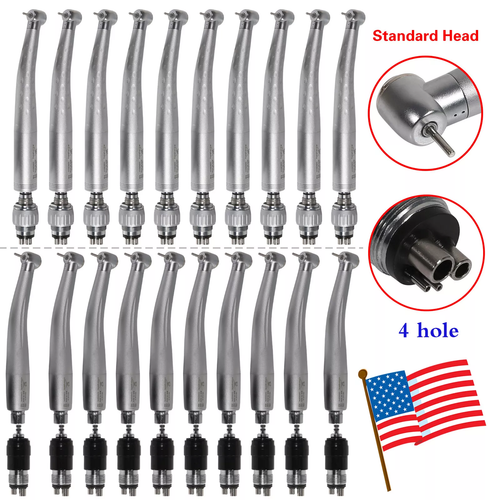 Pieza de mano dental de alta velocidad de 1-10 piezas y acoplador rápido de 4 orificios ajuste KAV/NSK - Imagen 1 de 26