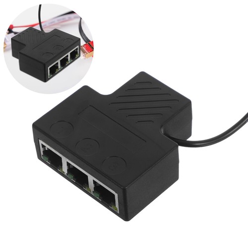 Adaptateur répartiteur réseau RJ45 : Hub Gigabit Ethernet 1 à 3 avec câble d'alimentation USB - Photo 3/12