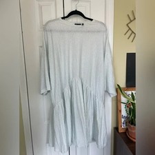 NWOT ASOS Design Summer Striped Dress Size 16 Oversized Dropped Waist